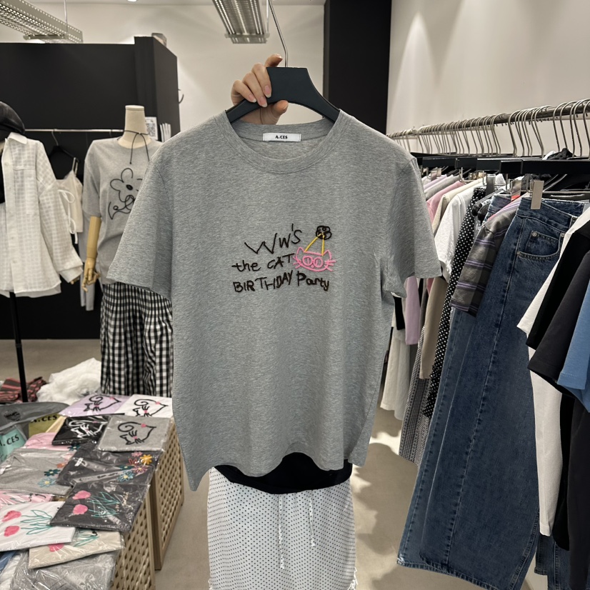 A.CES東大門直郵女裝新品時尚休閑職業熱賣26春夏推薦T恤A.CEST恤圖色3