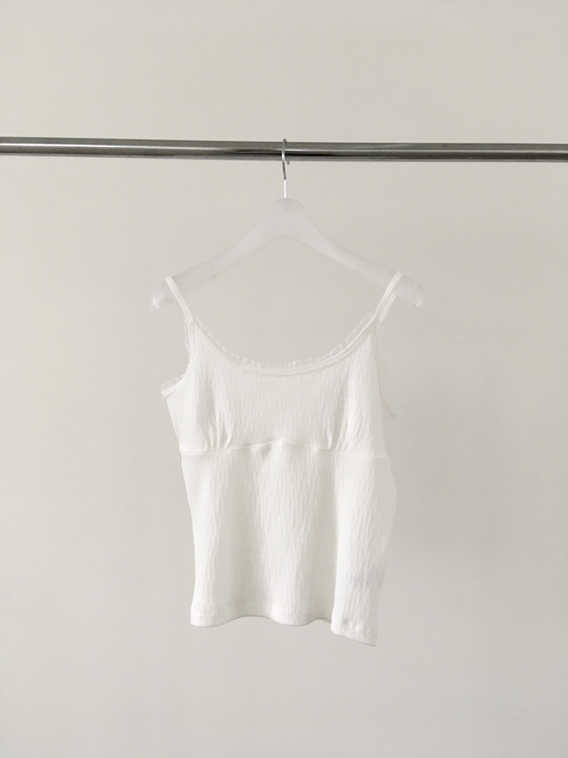 AUBE韓國代購女裝新款時尚熱賣人氣職業推薦吊帶背心褶皺AUBE吊帶/背心