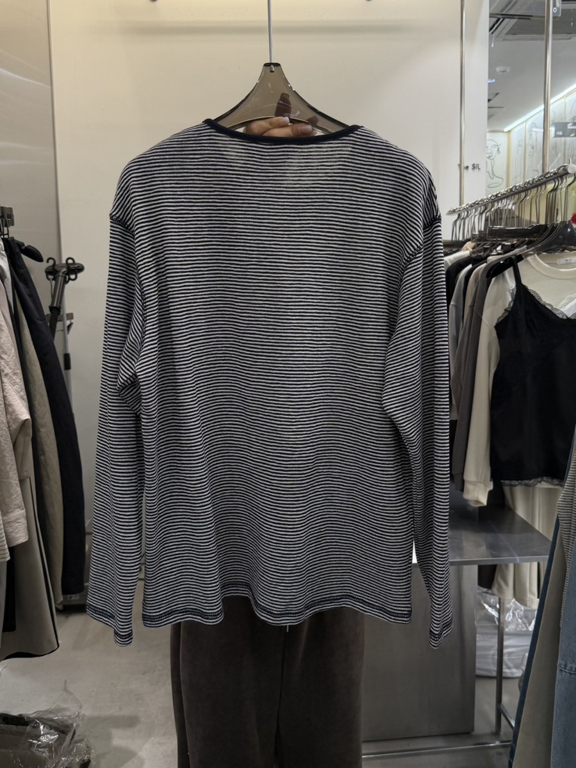 THE SIL韓國代購女士新款推薦時尚熱賣26春夏職業長袖T恤THE SIL/1 2ILLY長袖T恤