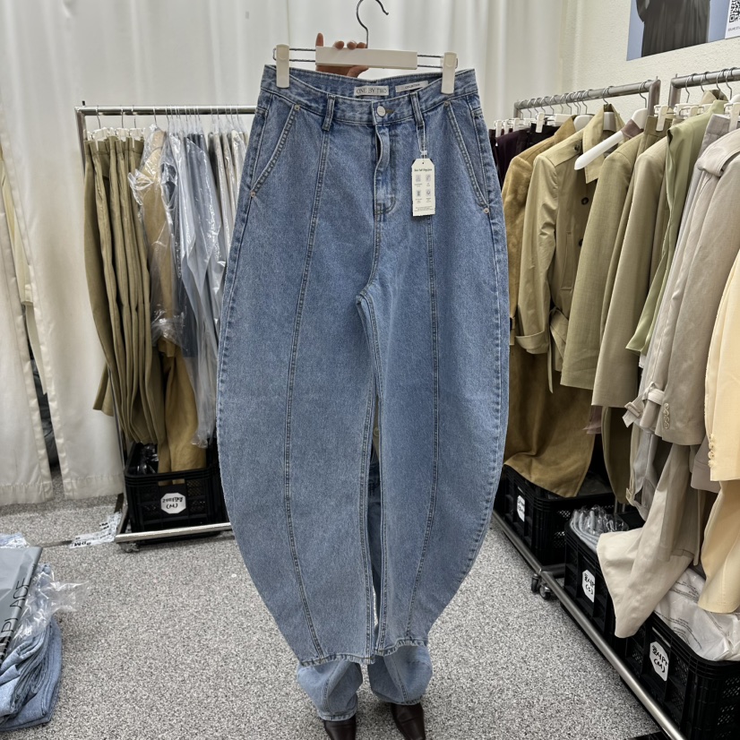 ONEBYTWO韓國直郵女裝新款職業熱賣真品休閑推薦26春夏牛仔褲ONE BY TWO牛仔褲圖色1