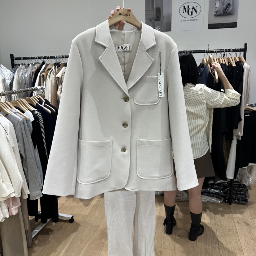 M.G.N東大門代購女裝新品真品職業時尚26春夏人氣休閑夾克MAGNET夾克圖色1