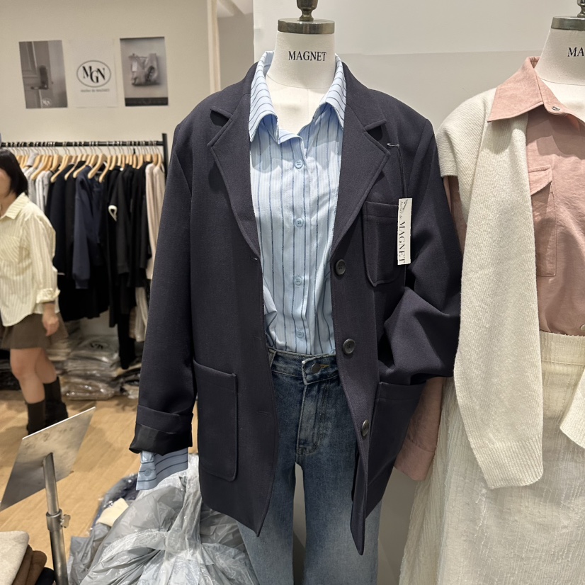 M.G.N東大門代購女裝新品真品職業時尚26春夏人氣休閑夾克MAGNET夾克圖色2