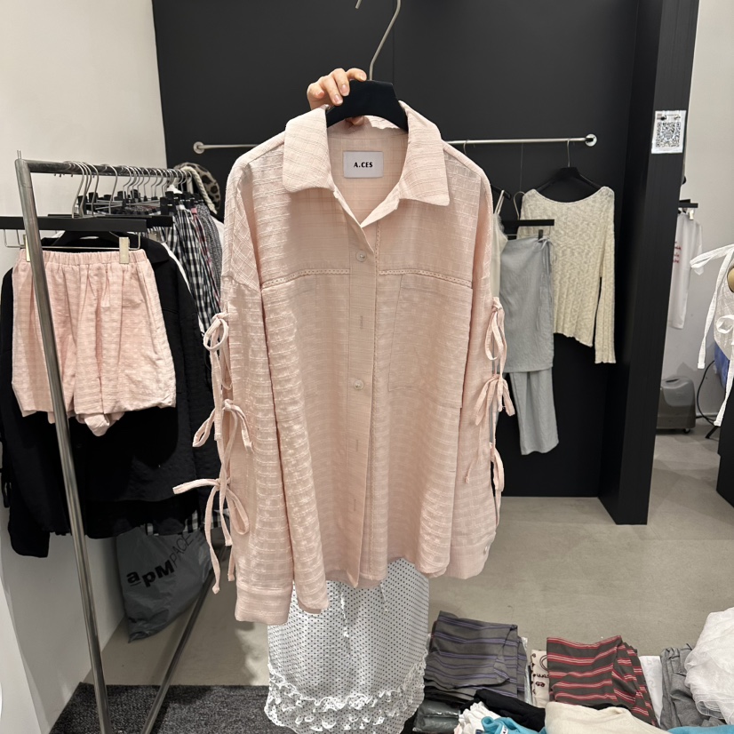 A.CES東大門直郵女裝新款熱賣休閑時尚推薦職業襯衫蕾絲衫A.CES襯衫/蕾絲衫圖色1