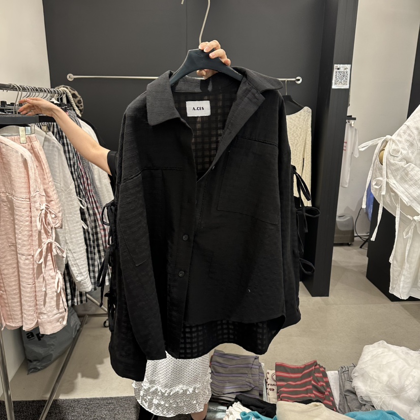 A.CES東大門直郵女裝新款熱賣休閑時尚推薦職業襯衫蕾絲衫A.CES襯衫/蕾絲衫圖色2