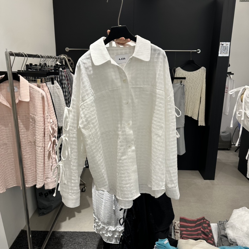 A.CES東大門直郵女裝新款熱賣休閑時尚推薦職業襯衫蕾絲衫A.CES襯衫/蕾絲衫圖色3