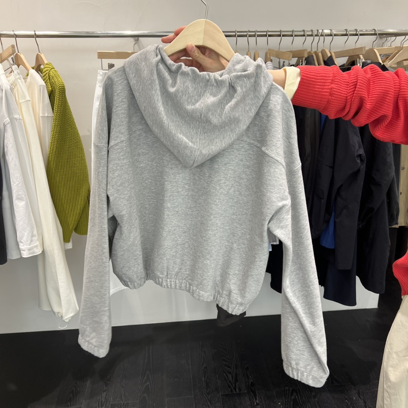 TAFFETA/MURET韓國直郵女士新品真品夾克連帽拉鏈衫毛圈布柔軟TAFFETA/MURET夾克