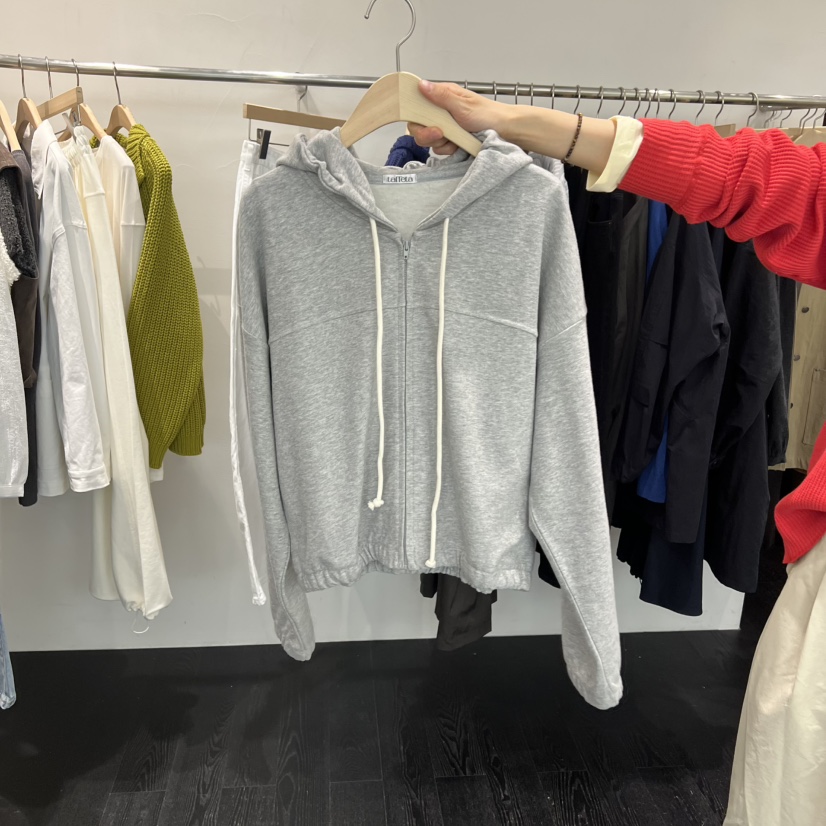 TAFFETA/MURET韓國直郵女士新品真品夾克連帽拉鏈衫毛圈布柔軟TAFFETA/MURET夾克圖色1