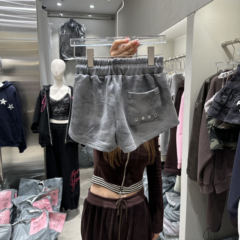 KIKI東大門代購女裝新款推薦26春夏時尚職業熱賣短褲鏤空KIKI短褲