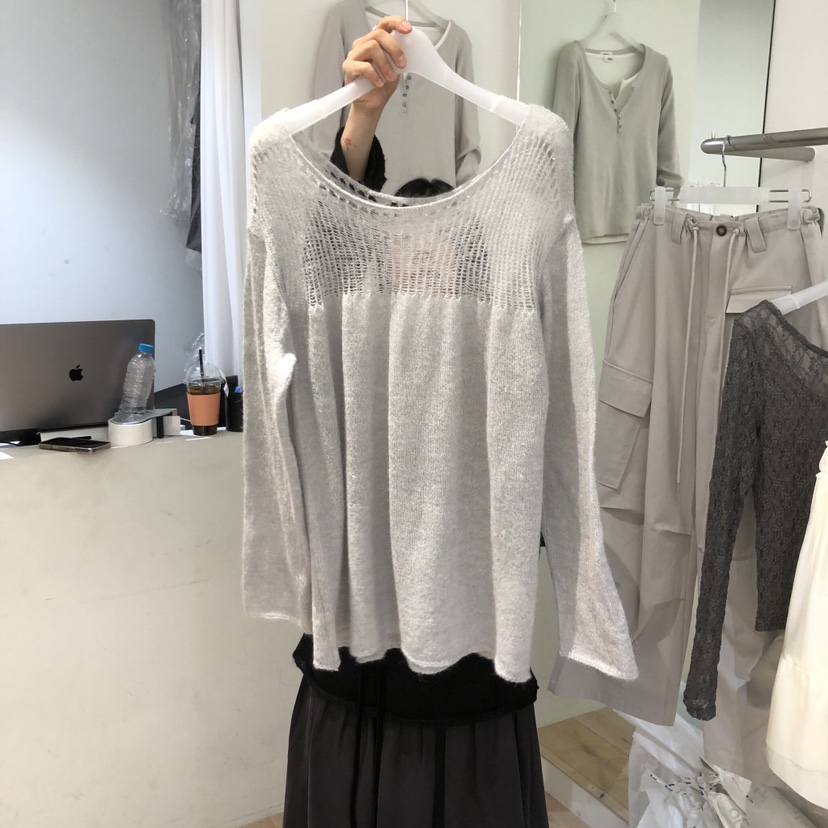 AUBE東大門直郵女士新品推薦26春夏時尚職業針織衫羊駝毛AUBE針織衫圖色2