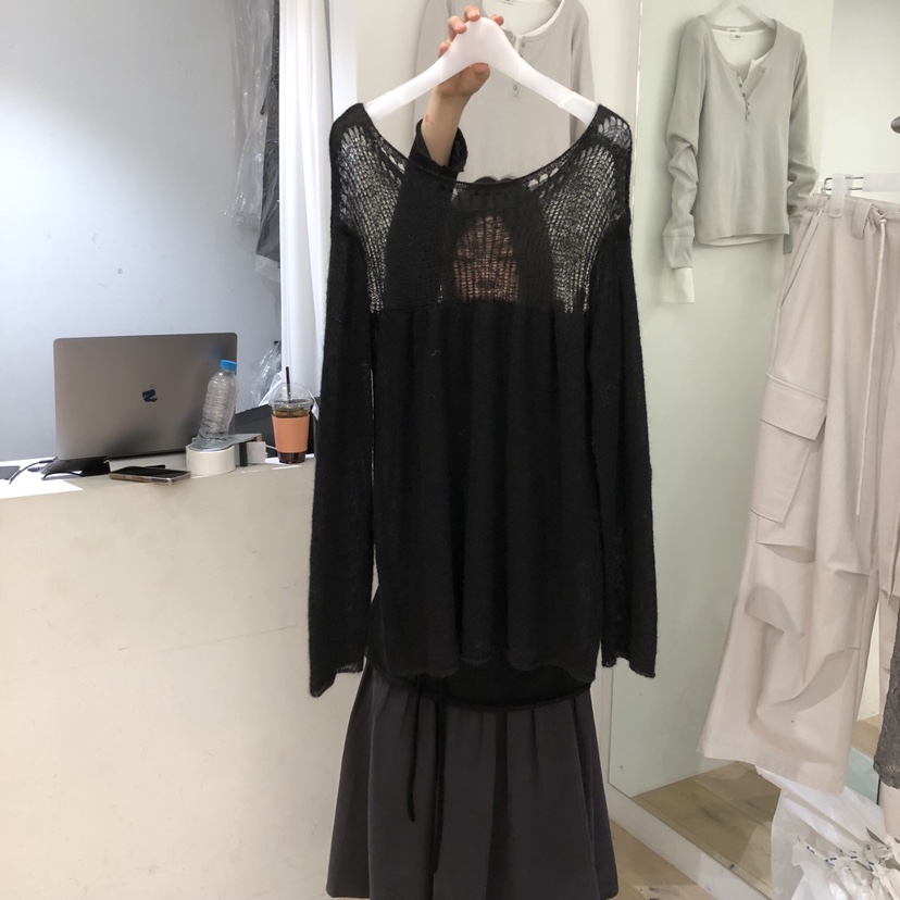 AUBE東大門直郵女士新品推薦26春夏時尚職業針織衫羊駝毛AUBE針織衫圖色3