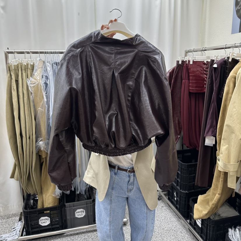 ONEBYTWO東大門代購女裝新款真品推薦休閑時尚人氣26春夏皮衣ONE BY TWO皮衣