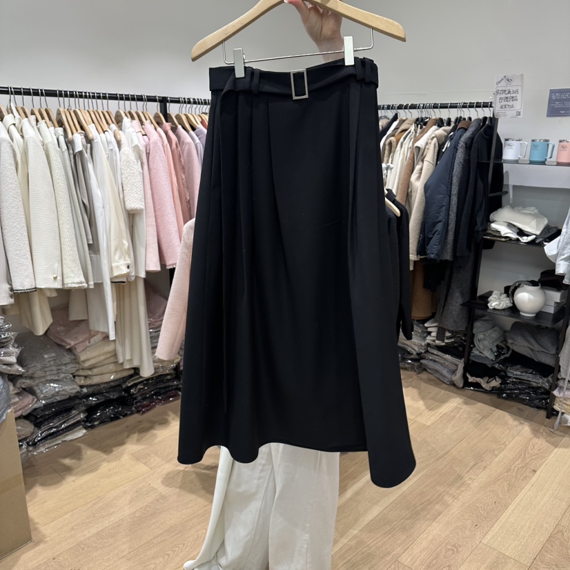 M.G.N東大門直郵女士新款休閑人氣職業真品26春夏長裙腰帶MAGNET長裙圖色2