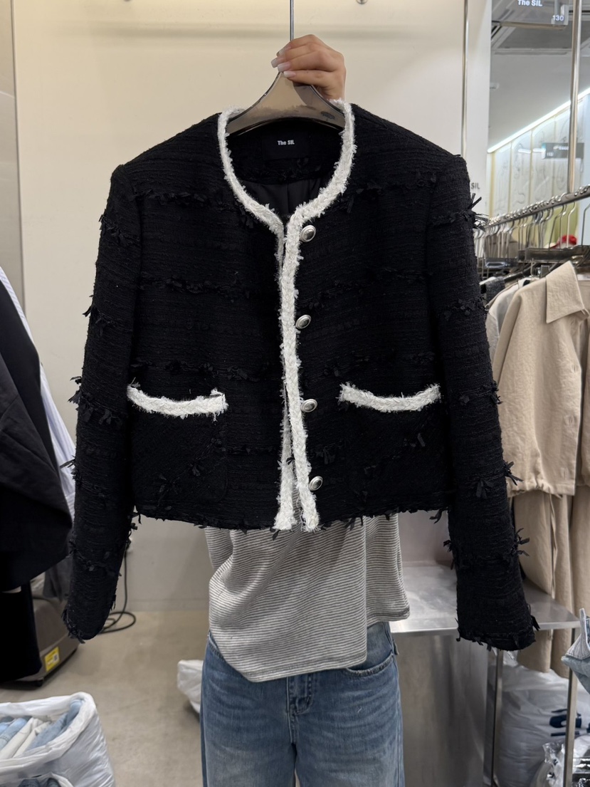 THE SIL韓國代購女士新款真品職業休閑時尚人氣26春夏夾克THE SIL/1 2ILLY夾克圖色1