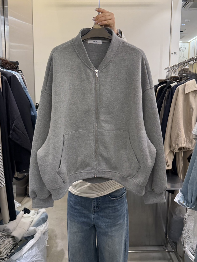 THE SIL東大門直郵女裝新款26春夏熱賣時尚休閑衛衣拉鏈THE SIL/1 2ILLY衛衣圖色1