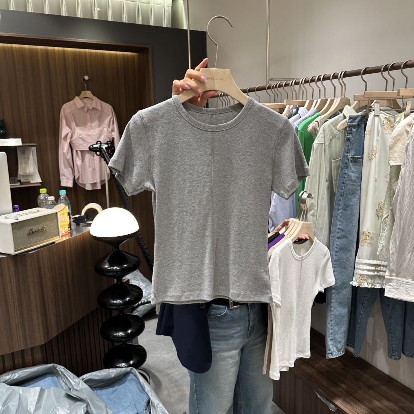 BABYTOUCH東大門實拍女裝新品人氣26春夏真品時尚職業T恤BABYTOUCHT恤圖色2