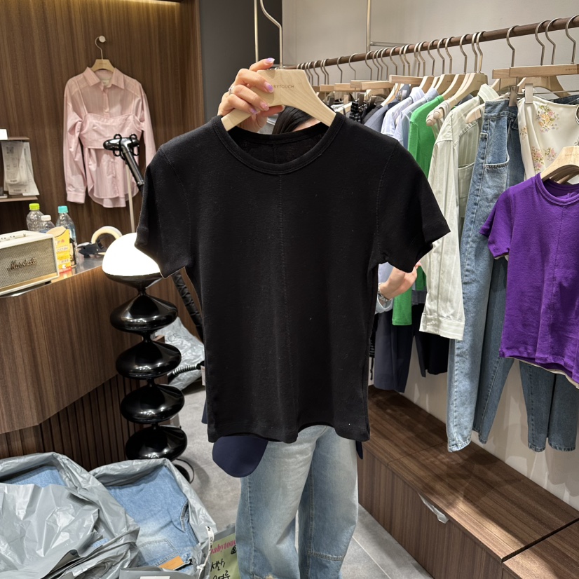 BABYTOUCH東大門實拍女裝新品人氣26春夏真品時尚職業T恤BABYTOUCHT恤圖色5