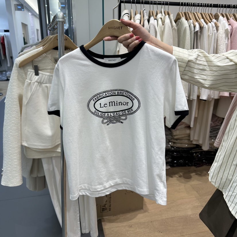 M.G.N韓國直郵女士新品職業熱賣人氣26春夏時尚真品T恤MAGNETT恤圖色1