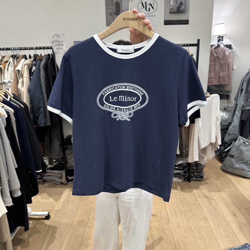 M.G.N韓國直郵女士新品職業熱賣人氣26春夏時尚真品T恤MAGNETT恤圖色2