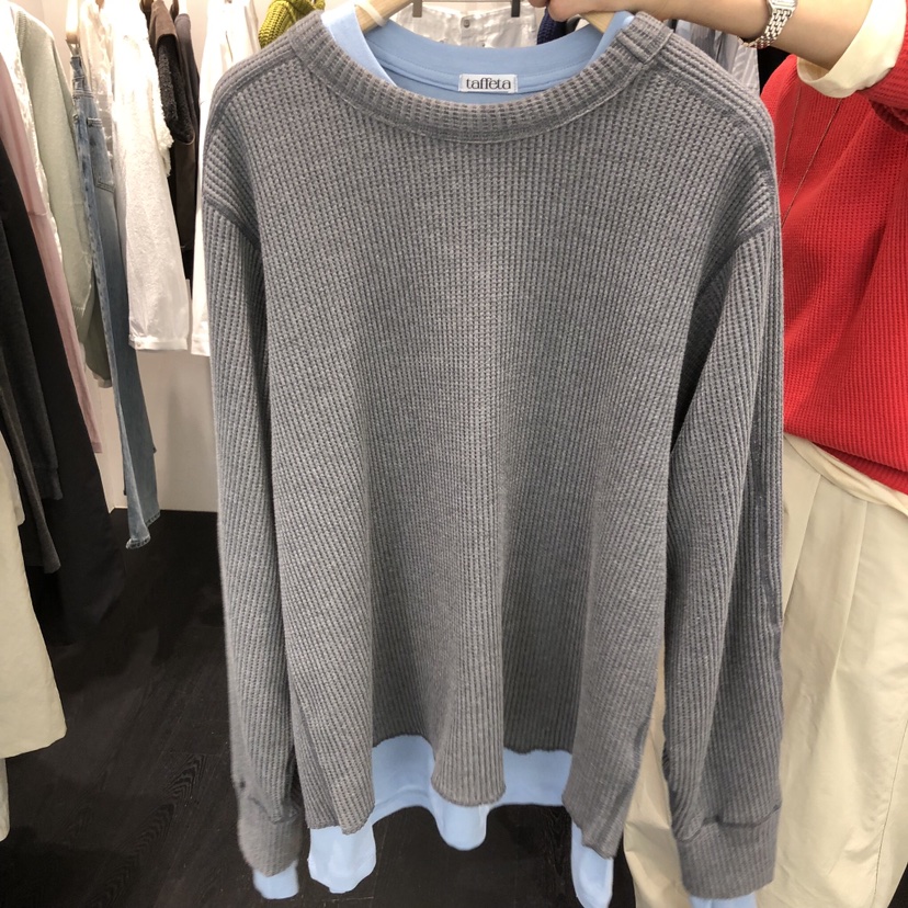 TAFFETA/MURET韓國直郵女士新品推薦真品長袖T恤不含內搭TAFFETA/MURET長袖T恤圖色1