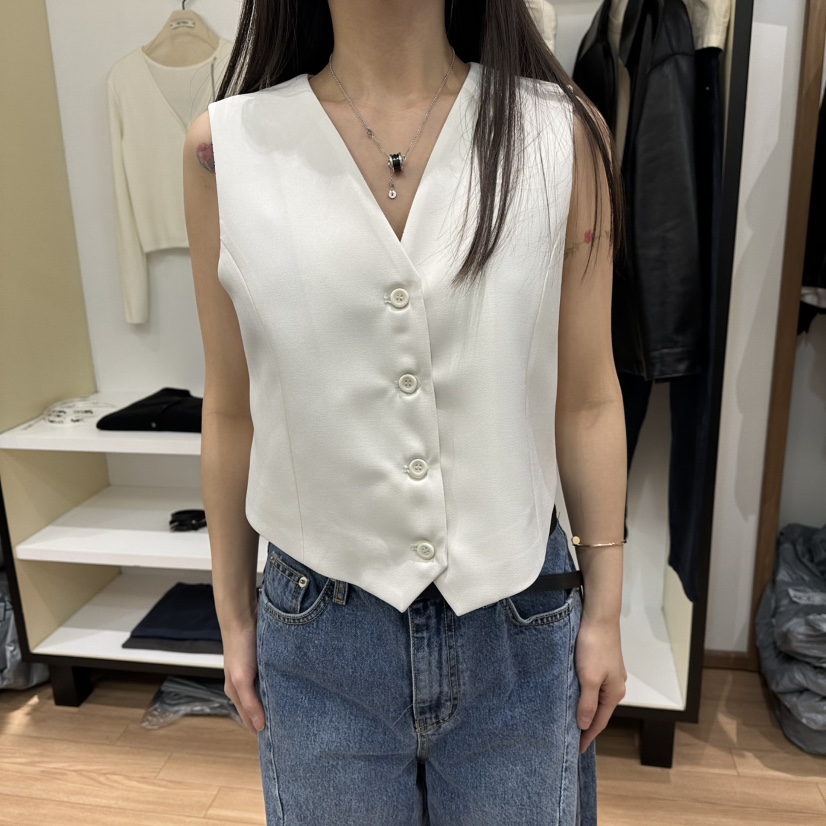 MUYBIEN韓國直郵女裝新款熱賣人氣休閑真品職業時尚26春夏馬甲MUYBIEN馬甲圖色1