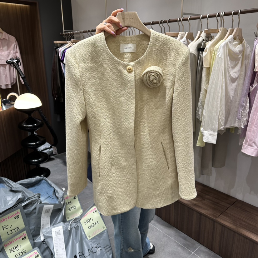 BABYTOUCH韓國直郵女裝新品推薦職業26春夏休閑時尚夾克套裝BABYTOUCH夾克圖色1