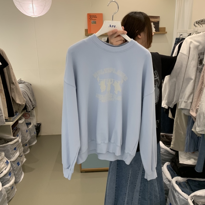 ARE東大門實拍女裝新品職業休閑推薦時尚真品人氣熱賣衛衣ARE YOU/ARE衛衣圖色2