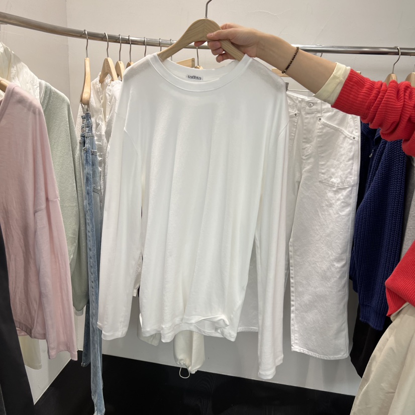 TAFFETA/MURET韓國直郵女裝新品時尚熱賣休閑職業長袖T恤TAFFETA/MURET長袖T恤圖色2