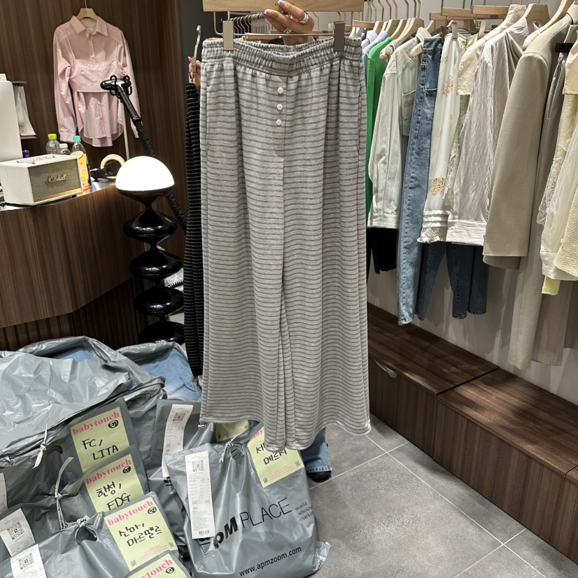 BABYTOUCH韓國代購女士新品26春夏休閑真品推薦時尚休閑褲BABYTOUCH休閑褲圖色1