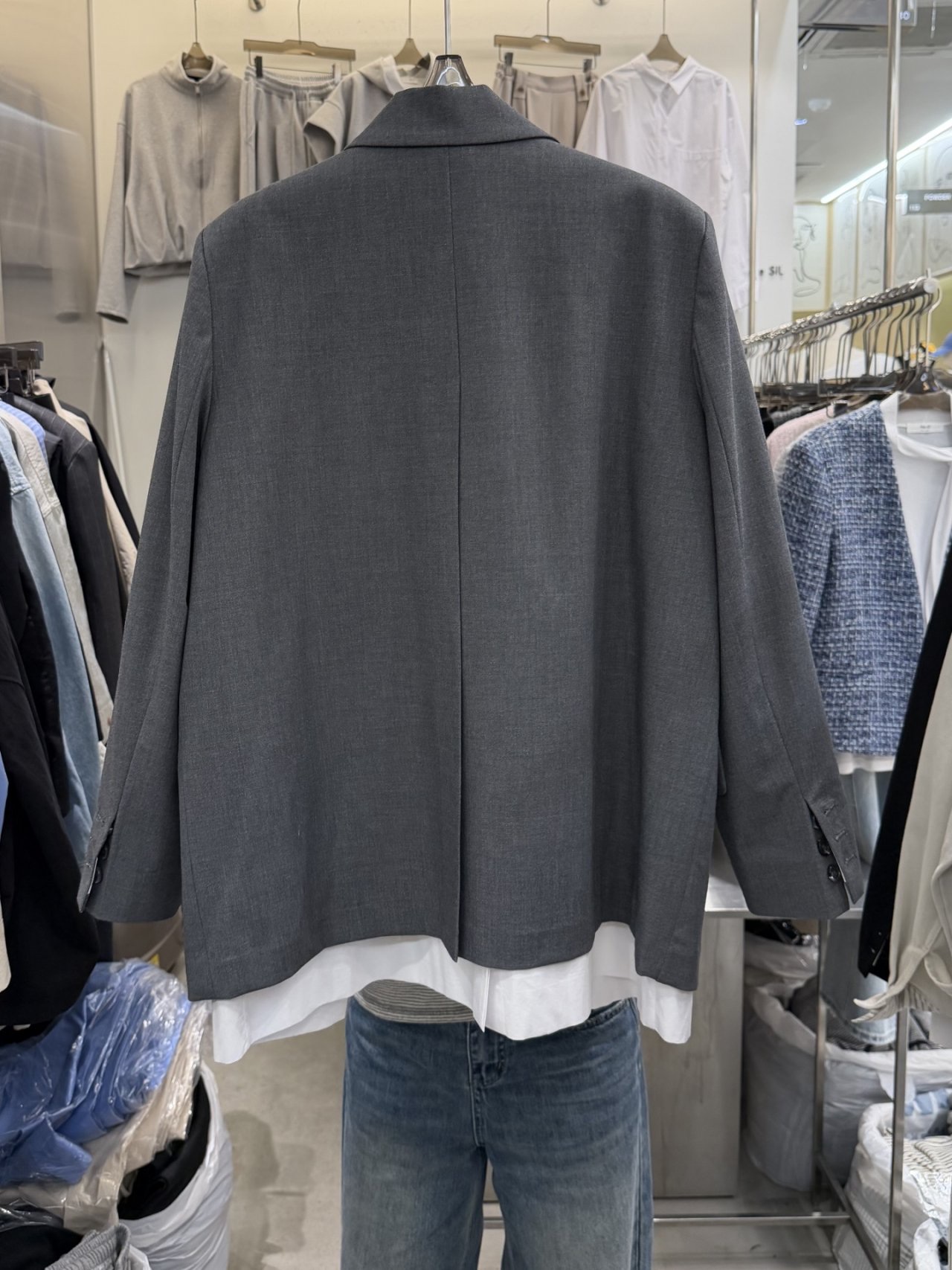 THE SIL韓國直郵女士新品人氣推薦時尚真品熱賣夾克假兩件THE SIL/1 2ILLY夾克