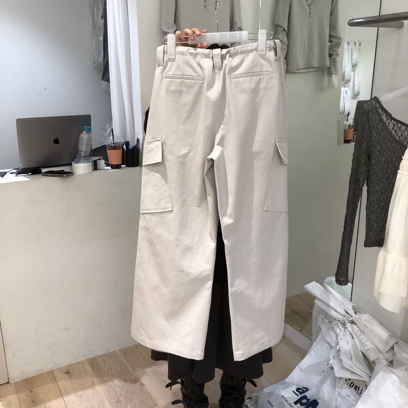 AUBE韓國直郵女士新品真品熱賣職業推薦人氣時尚休閑褲口袋AUBE休閑褲