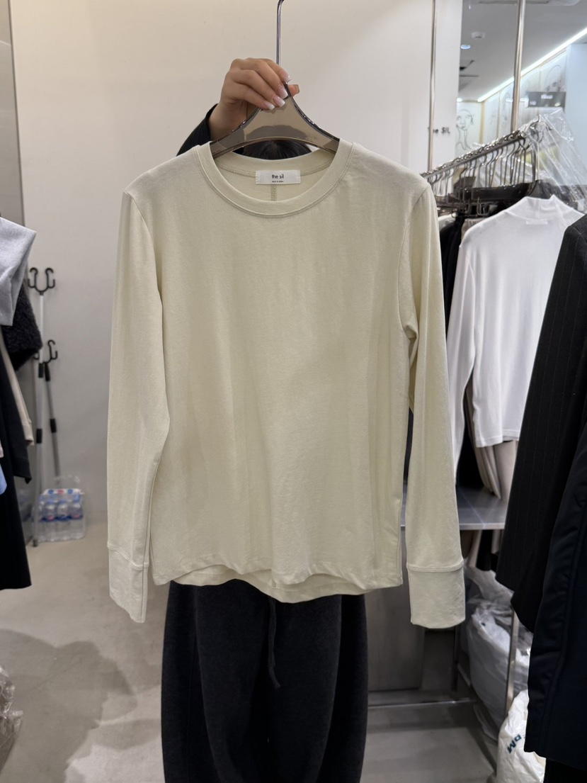 THE SIL東大門實拍女裝新品真品時尚熱賣推薦26春夏長袖T恤THE SIL/1 2ILLY長袖T恤圖色2