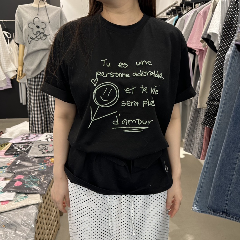 A.CES東大門實拍女士新款26春夏人氣休閑推薦真品職業T恤A.CEST恤圖色5