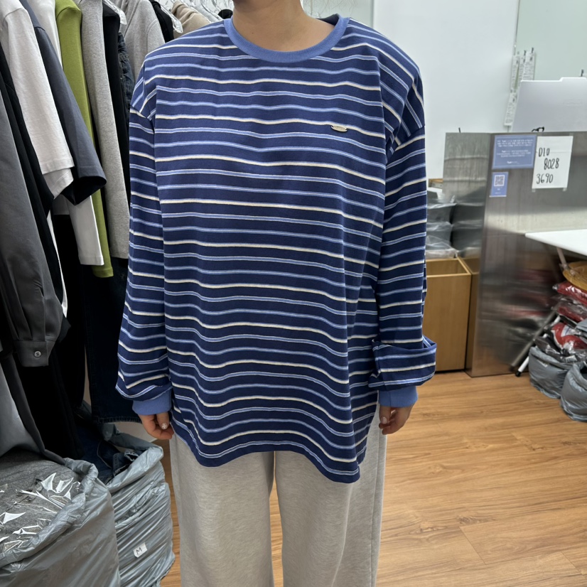 GABIZON東大門代購女裝新品休閑推薦時尚熱賣長袖T恤條紋GABIZON長袖T恤圖色3