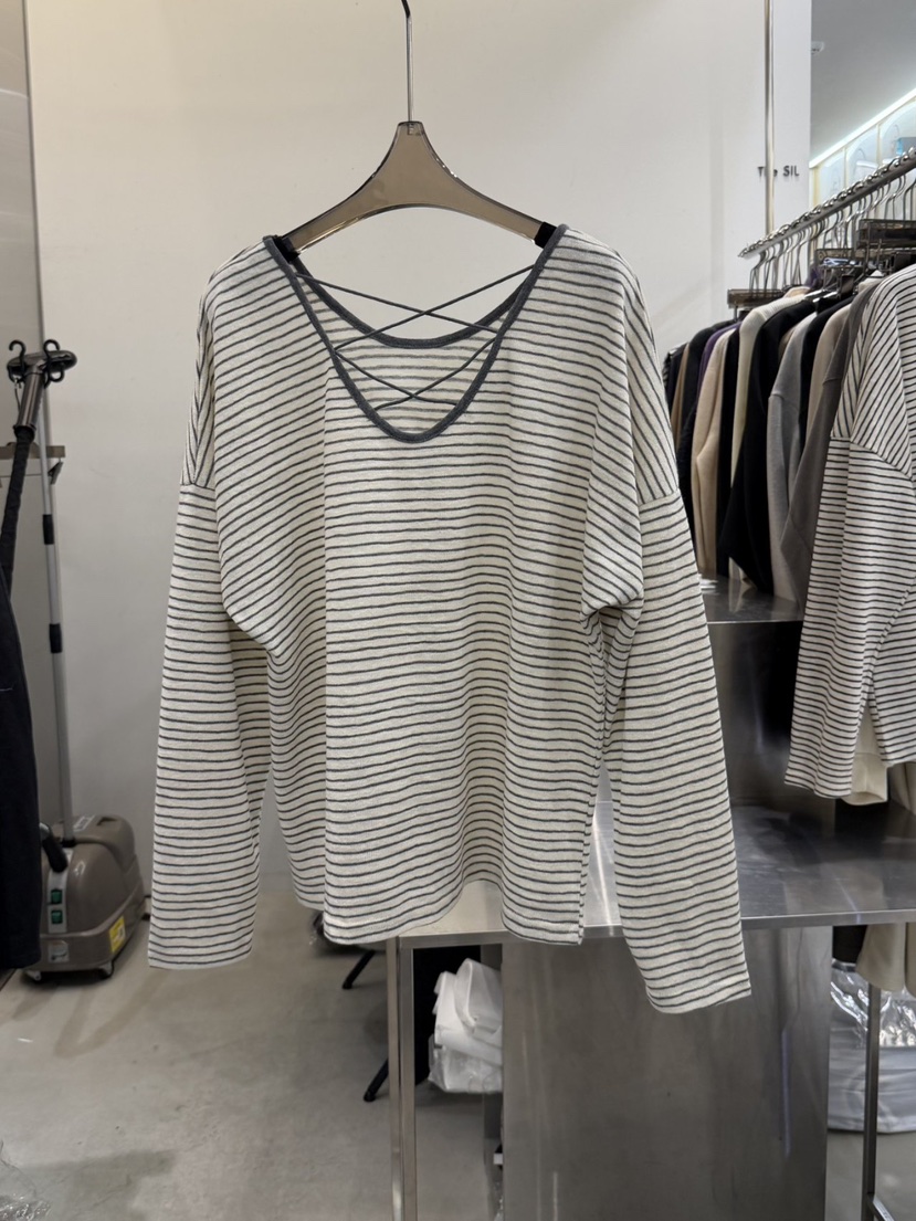 THE SIL韓國代購女裝新品休閑26春夏職業人氣時尚長袖T恤THE SIL/1 2ILLY長袖T恤