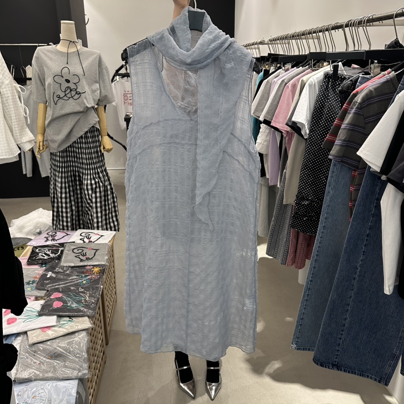 A.CES韓國直郵女裝新款推薦熱賣休閑真品連衣裙不含內搭A.CES連衣裙圖色2