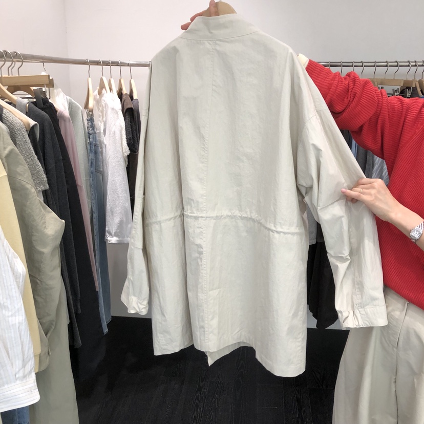 TAFFETA/MURET東大門實拍女裝新款真品時尚休閑長款風衣TAFFETA/MURET長款風衣