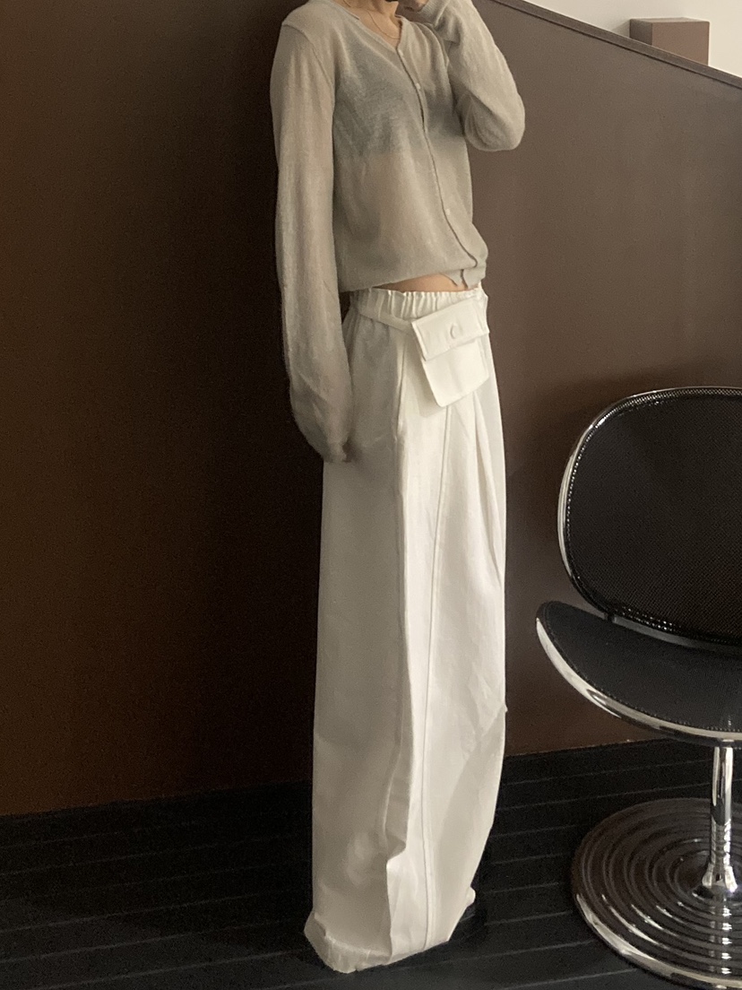 ADDICTED東大門代購女士新款真品人氣推薦休閑褲含腰包口袋ADDICTED休閑褲