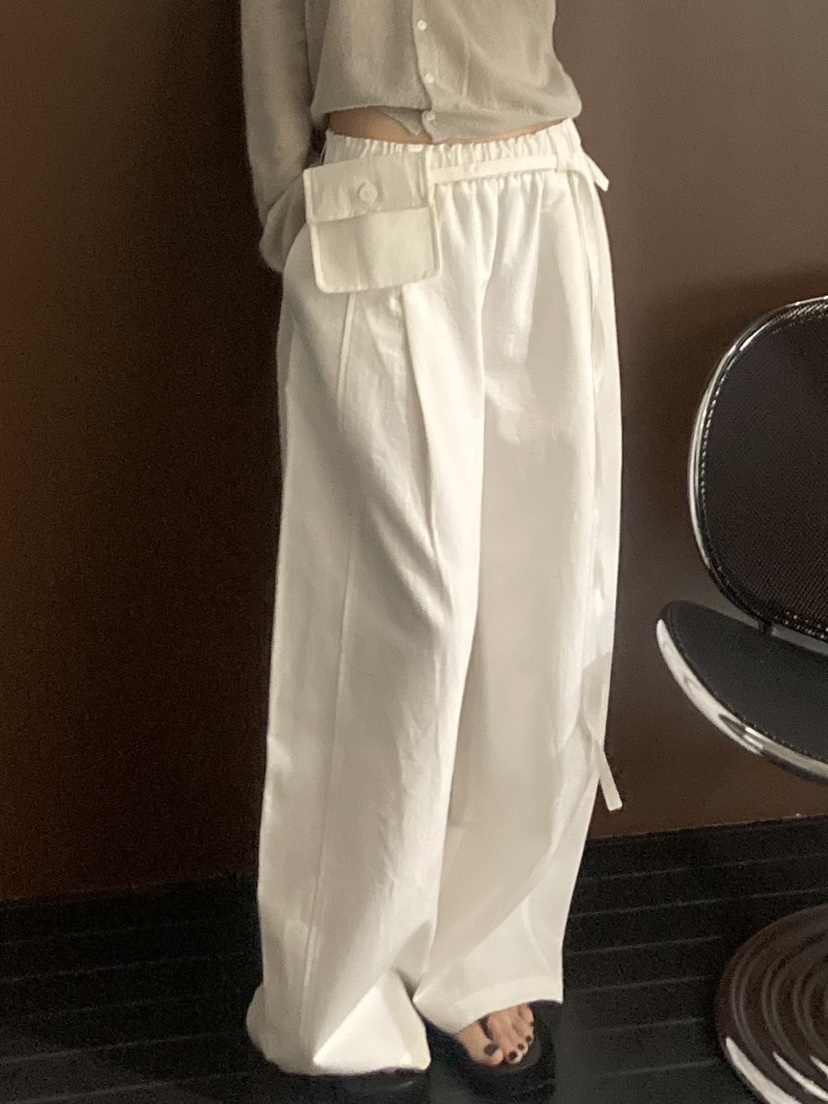 ADDICTED東大門代購女士新款真品人氣推薦休閑褲含腰包口袋ADDICTED休閑褲圖色1