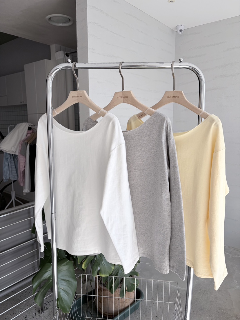 ORDINARYA東大門直郵女裝新款推薦真品人氣熱賣26春夏長袖T恤ROESMMOSS長袖T恤