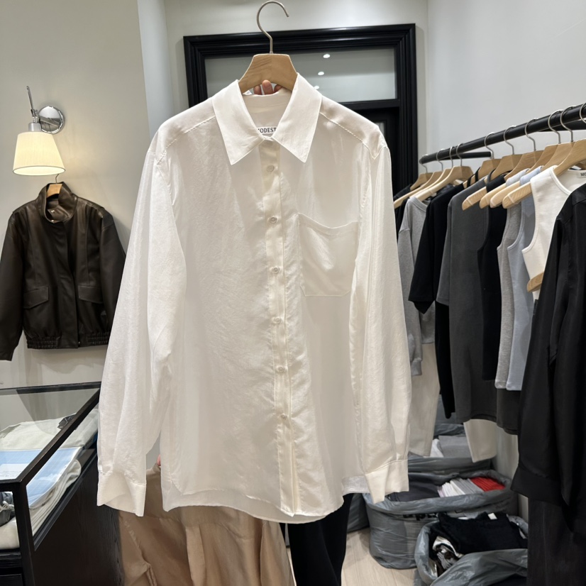 NOTTINGHAM/AVECNOUS東大門實拍女士新品時尚襯衫蕾絲衫絲綢NOTTINGHAM/AVECNOUS襯衫/蕾絲衫圖色2