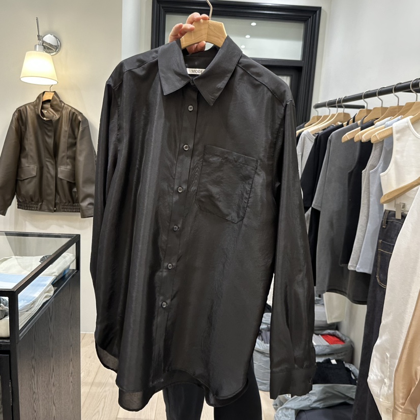 NOTTINGHAM/AVECNOUS東大門實拍女士新品時尚襯衫蕾絲衫絲綢NOTTINGHAM/AVECNOUS襯衫/蕾絲衫圖色3