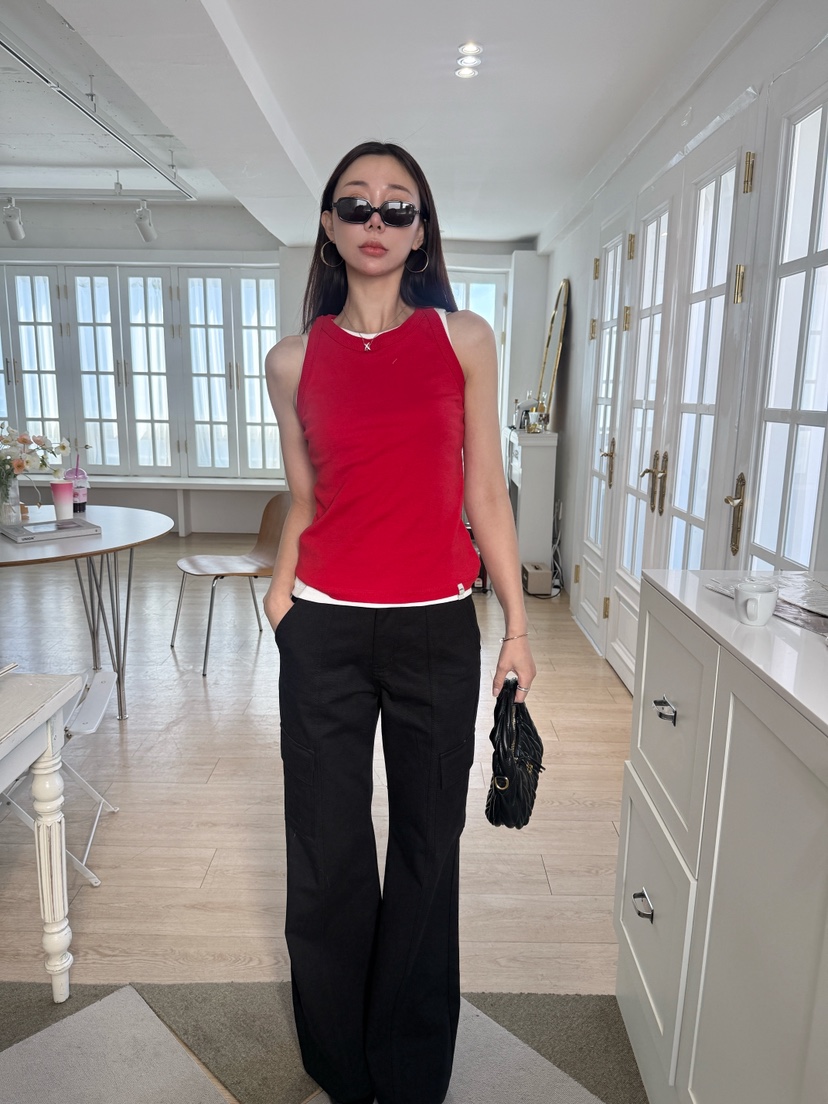 LUMIPLE韓國代購女士新款時尚職業26春夏人氣熱賣吊帶背心棉LUMIPLE吊帶/背心