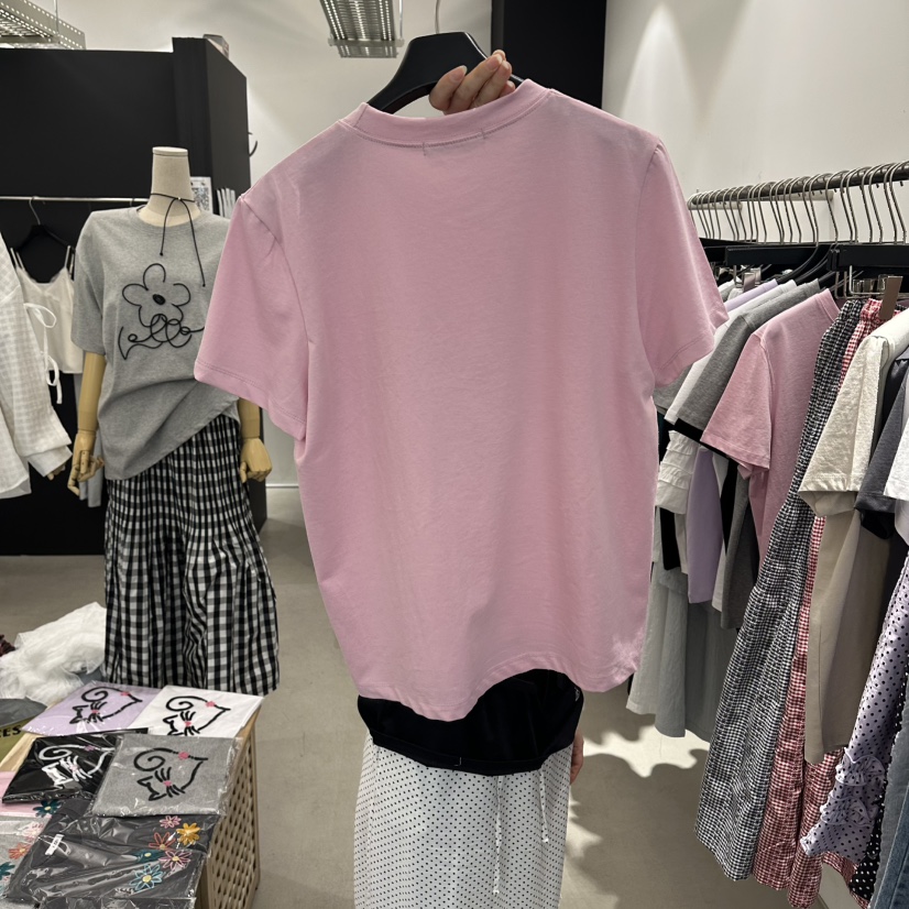 A.CES韓國直郵女士新款推薦26春夏人氣時尚休閑職業熱賣T恤A.CEST恤