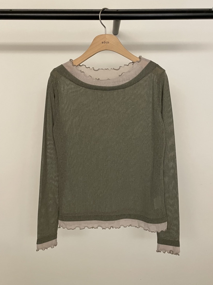 BOLD-A韓國直郵女裝新品推薦26春夏休閑職業時尚長袖T恤RE BOLD長袖T恤圖色1