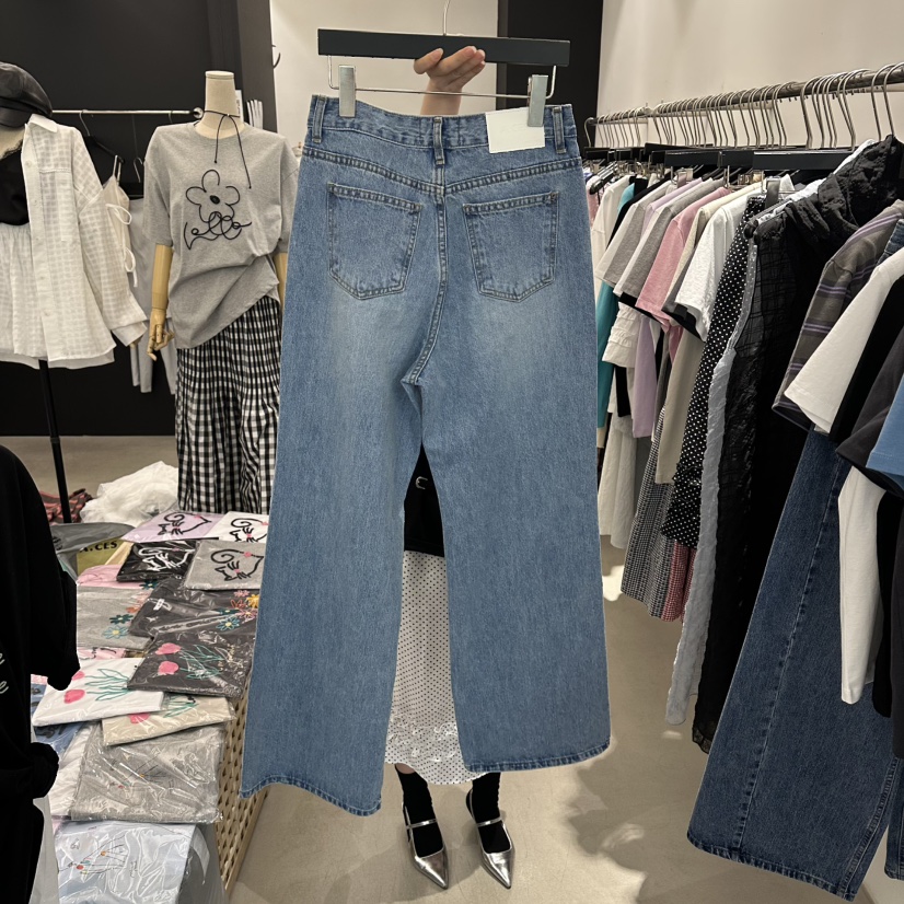 A.CES韓國直郵女士新款真品休閑熱賣時尚推薦職業牛仔褲A.CES牛仔褲