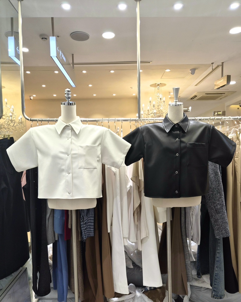 WORK SHOP韓國直郵女裝新款熱賣休閑推薦真品襯衫蕾絲衫Work_shop襯衫/蕾絲衫