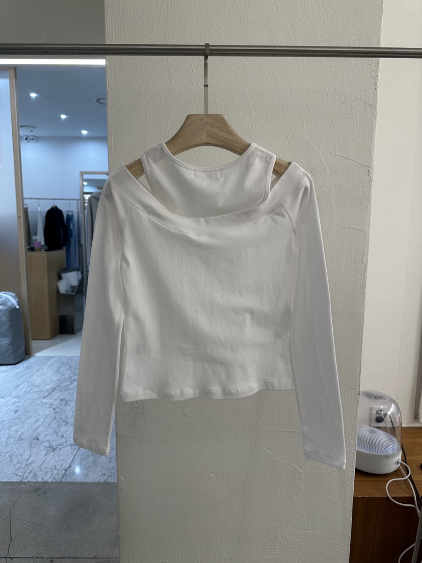 BPLAN東大門代購女士新品熱賣職業26春夏時尚長袖T恤假兩件BPLAN長袖T恤圖色1