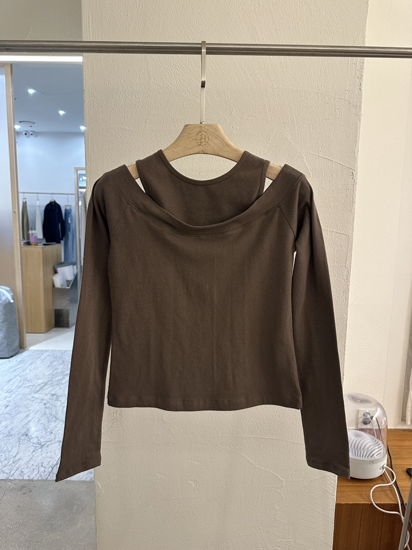 BPLAN東大門代購女士新品熱賣職業26春夏時尚長袖T恤假兩件BPLAN長袖T恤圖色2