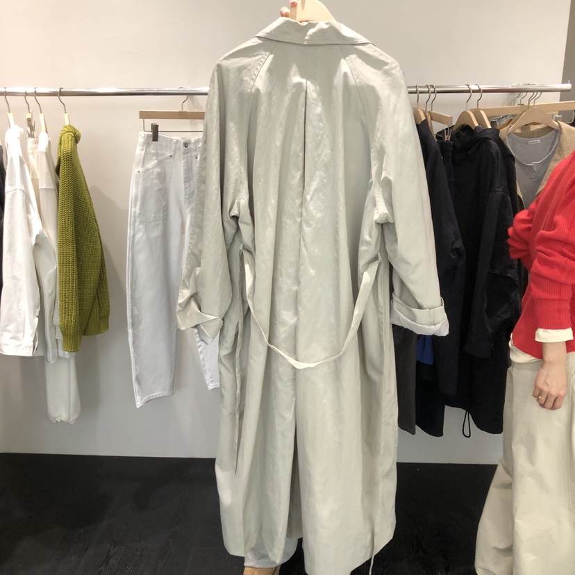 TAFFETA/MURET東大門直郵女士新品真品熱賣長款風衣含腰帶TAFFETA/MURET長款風衣