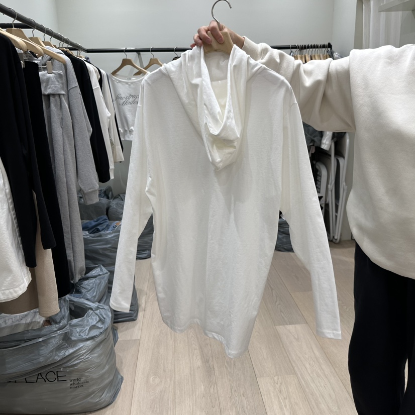 NOTTINGHAM/AVECNOUS東大門直郵女士新品26春夏長袖T恤連帽衫NOTTINGHAM/AVECNOUS長袖T恤